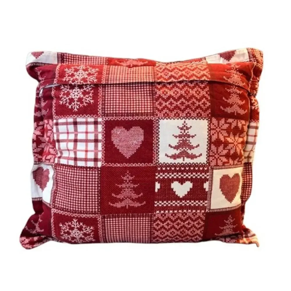 STOF France Oversized Christmas Pillow – 100% Cotton (20” x 20”)